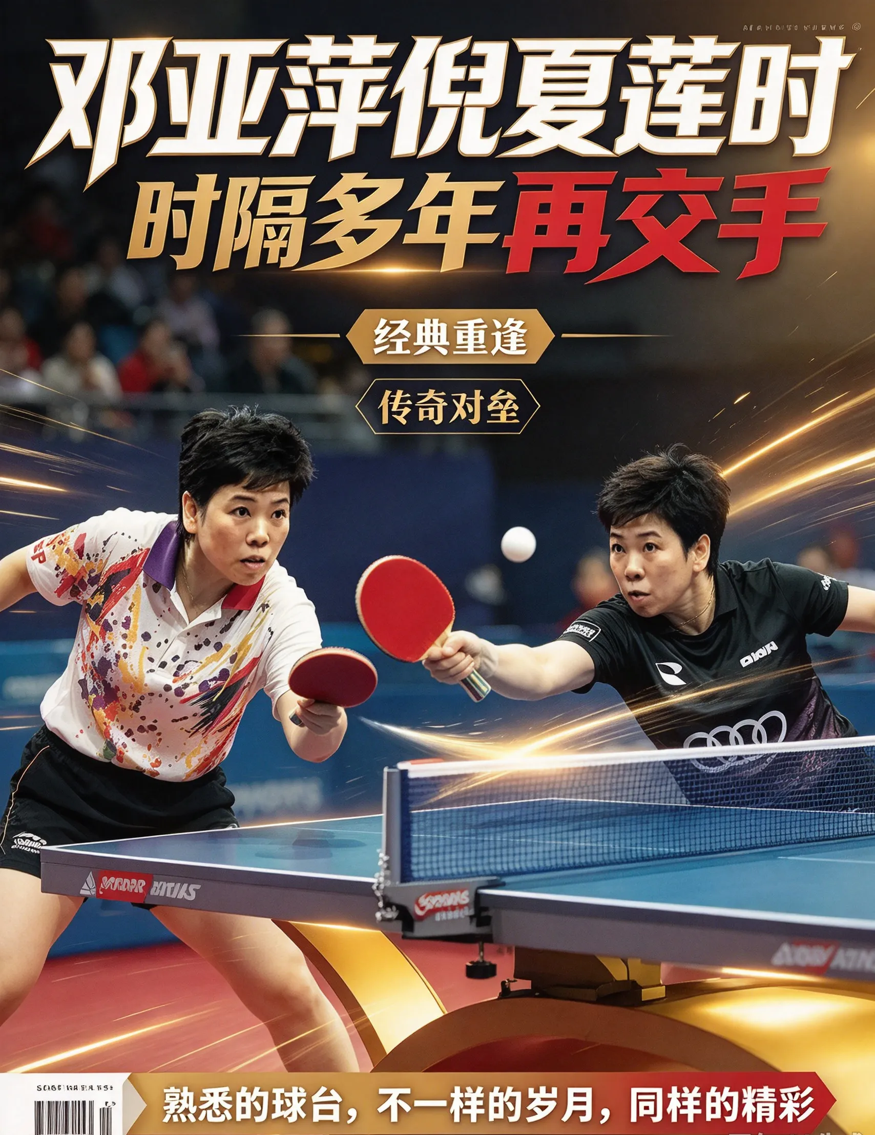 邓亚萍倪夏莲时隔三十年再交手：一句“关键大姐您还在现役”，让全场笑着笑着就沉默了