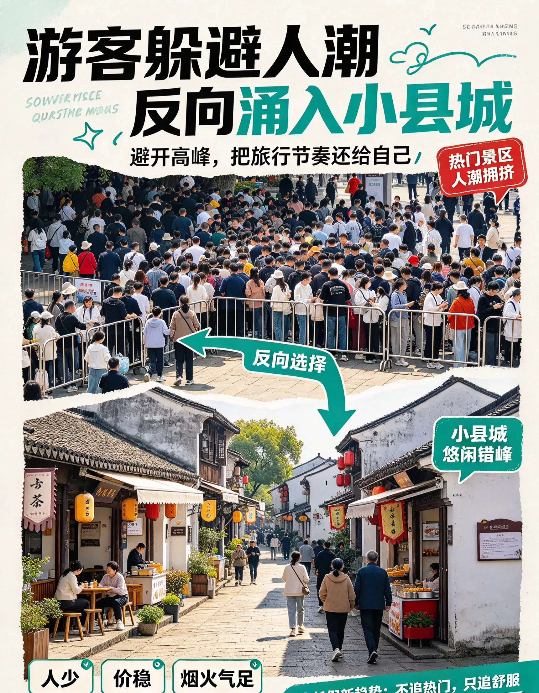 游客躲避人潮反向涌入小县城：当“奔县”从备选方案变成全民潮流，中国文旅的底层逻辑正在被改写