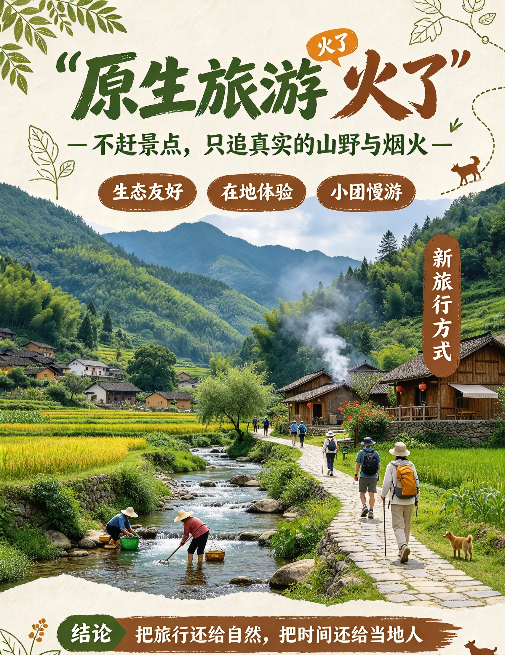 “原生旅游”火了：当“反向旅游”也不过瘾了，这届游客开始“进村看鸡走路”