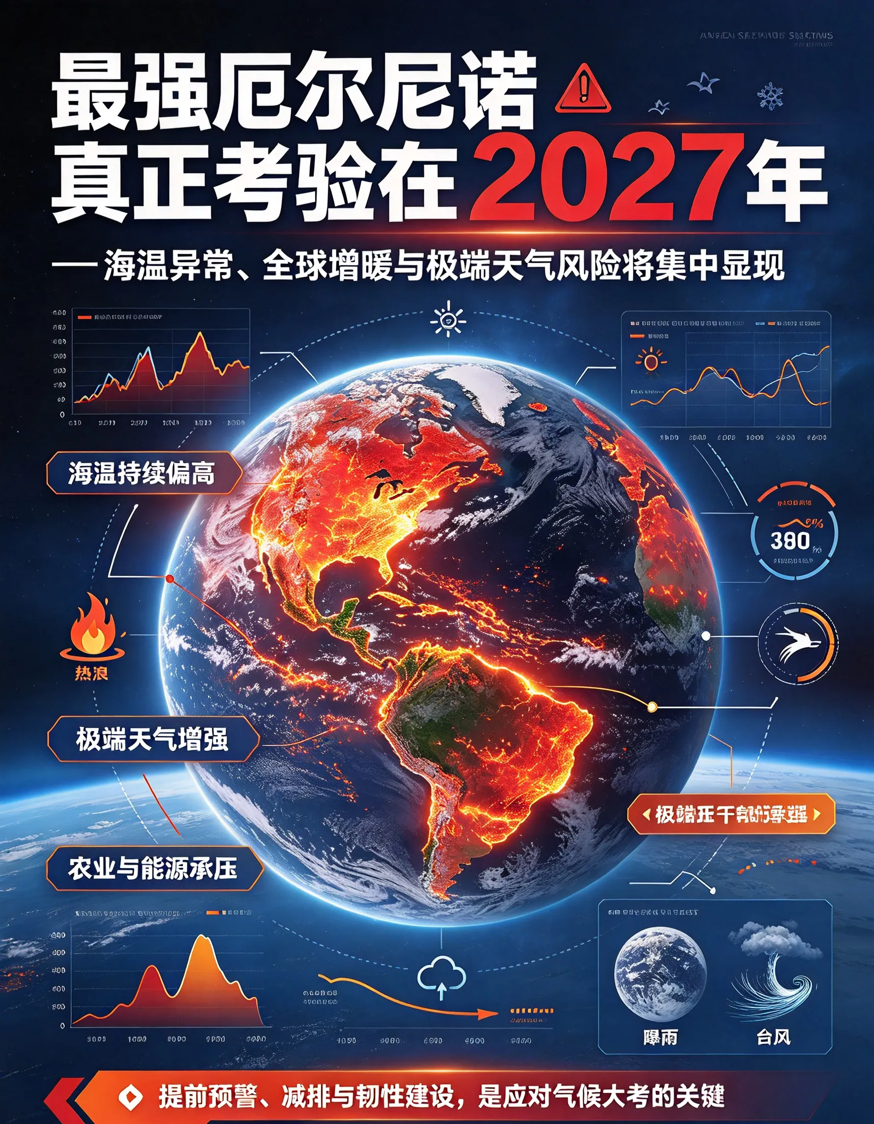 最强厄尔尼诺真正考验在2027年：峰值还未到，但更严峻的冲击还在后面