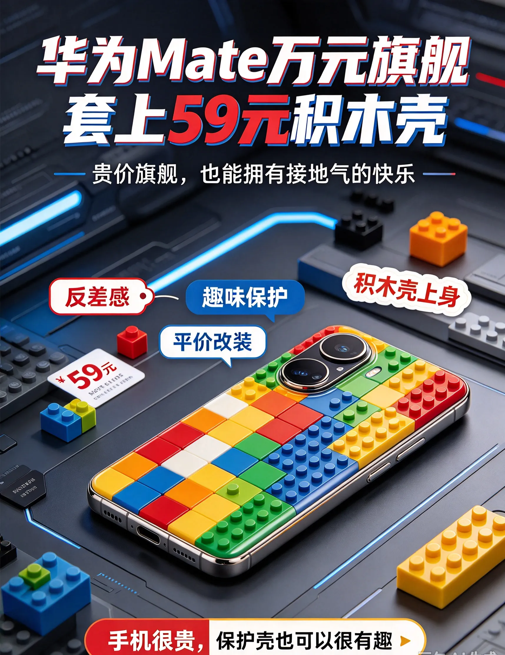 万元旗舰套59元壳：华为Mate 90的“积木壳”，正在拆掉“商务”二字的围墙
